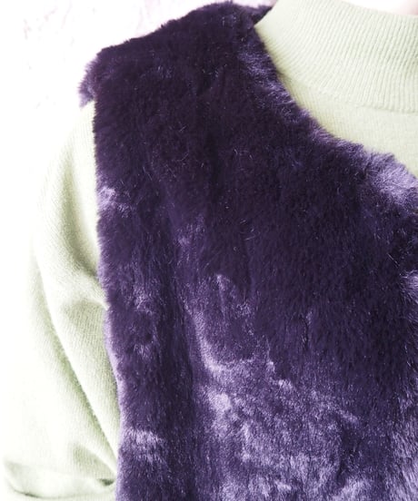 Fake Fur Vest BK