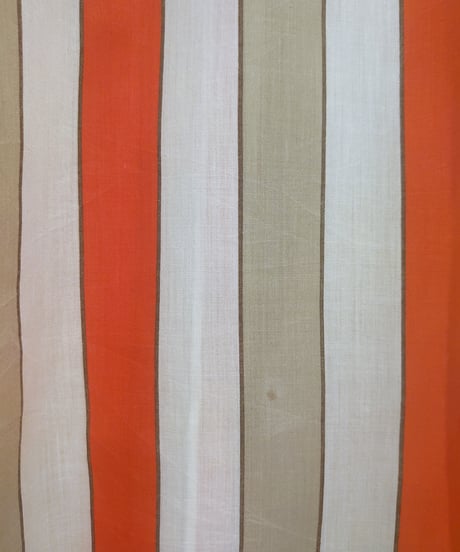 1970~80's Collarless Stripe Blouse WHRE