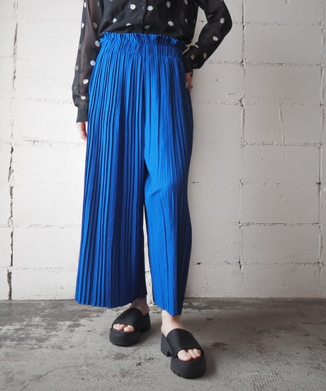 Easy Pleated Wide Pants BL
