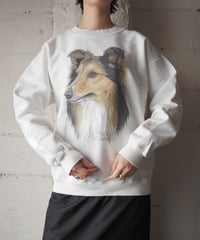 Dog Print Sweat WH