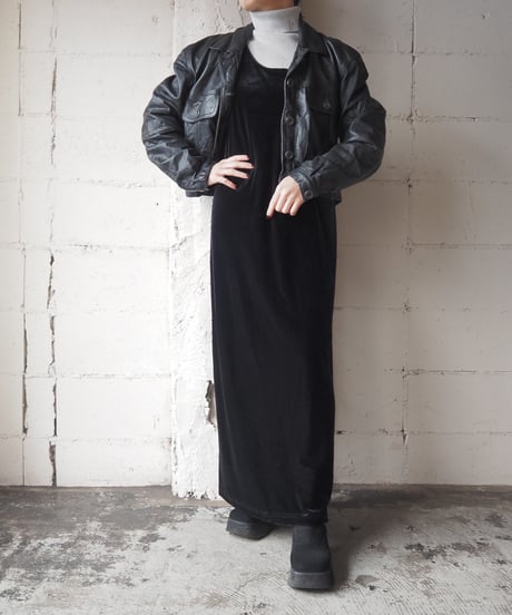 Short Leather Jacket BK