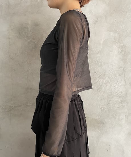 Back Design Sheer Cutsewn BK