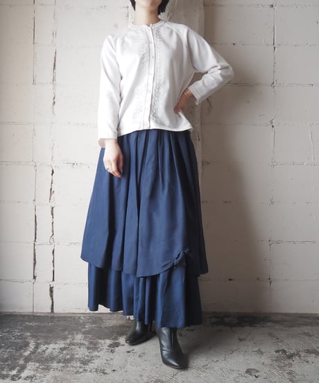 Layered Design Tuck Skirt NV