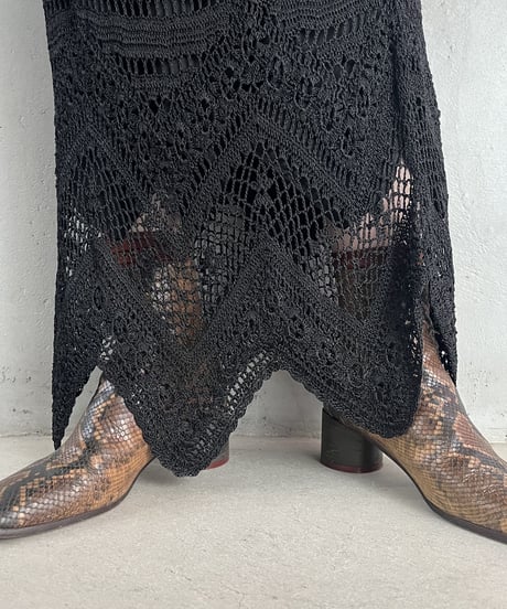 Crochet Hem Design Easy Skirt BK
