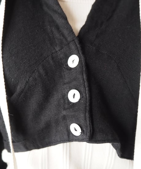 ORFEO MIX 1950's French Army Underpants Cardigan BK