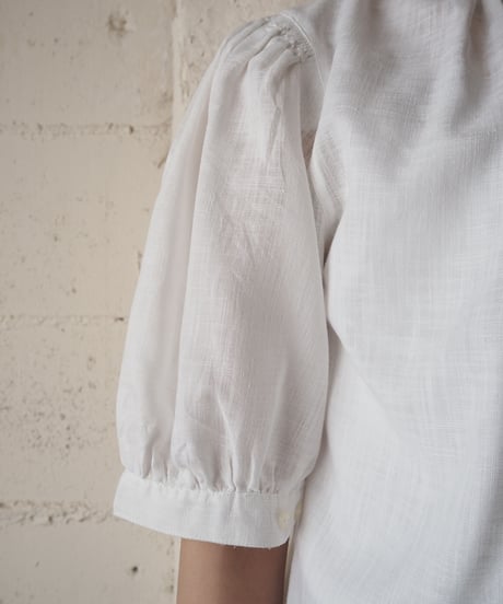 Stand Collar Tyrolean Blouse WH
