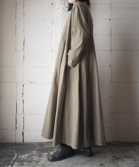Mao Collar Wide Long Dress KA