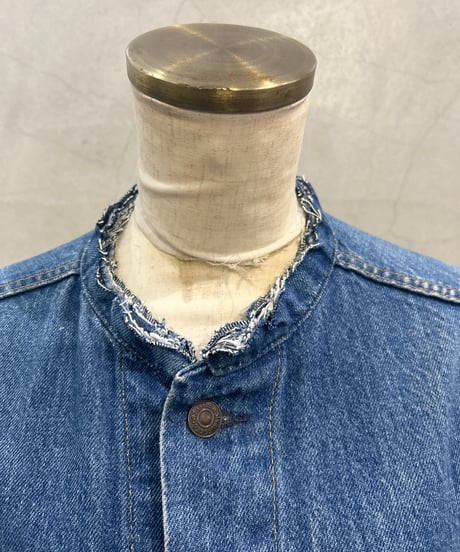 REMAKE Levi's Collarless Denim Jacket BL
