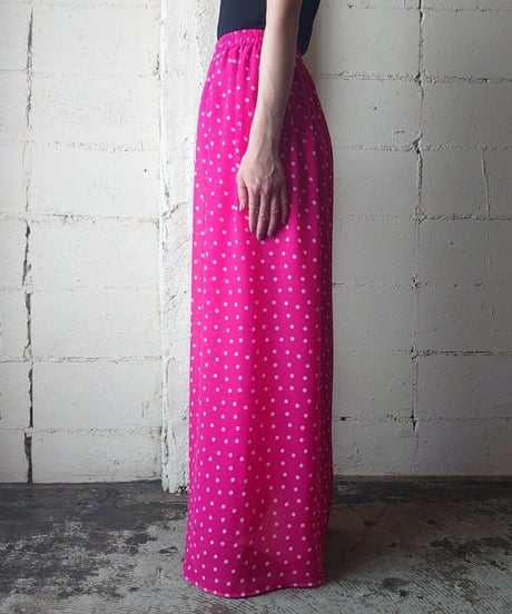 Sheer Dot Wide Pants PI