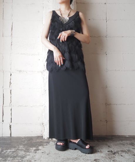 Fringe Design Camisole BK