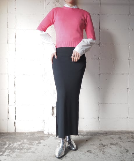 agnes b. Half Sleeve Knit PI