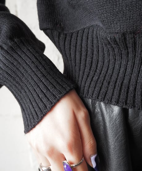 Remake 1970's Short Knit BK