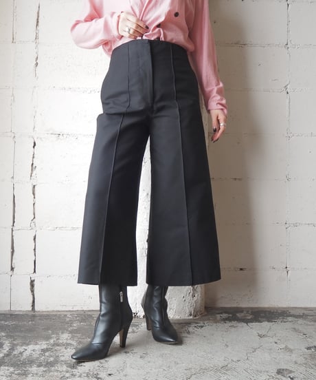 BIMBA Y LOLA Wide Cropped Pants BK