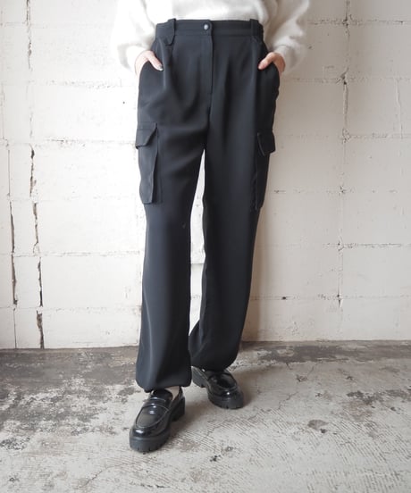 Drawstring Cargo Pants BK