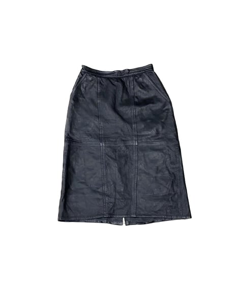 Leather Tight Skirt BK