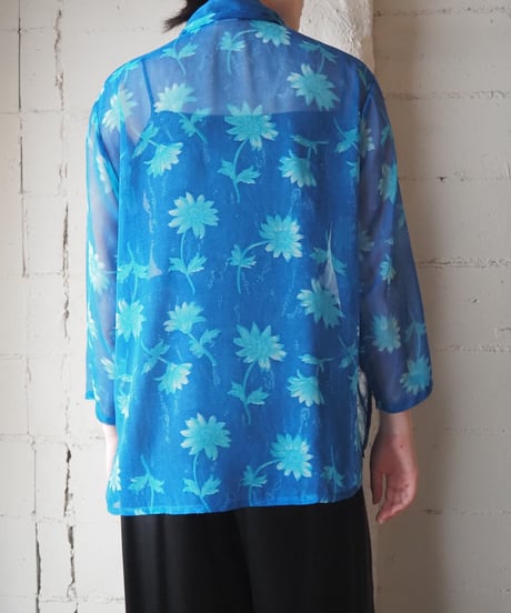 Sheer Floral Print Shirt BLLBL
