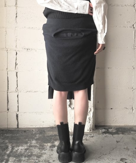 JW ANDERSON Sweater Docking Pleated Skirt NV