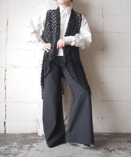 Cutwork Design Vest BK