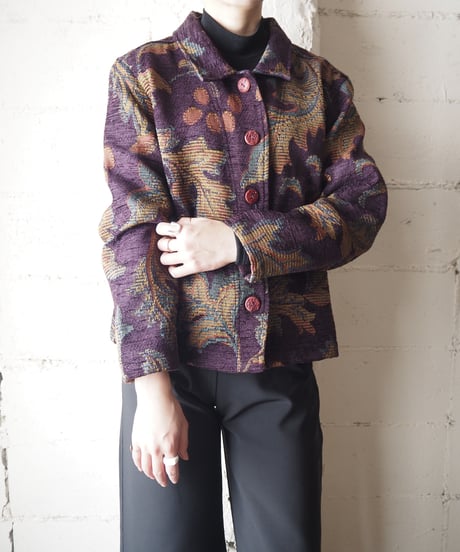 Flower Pattern Goblin Jacket PUR