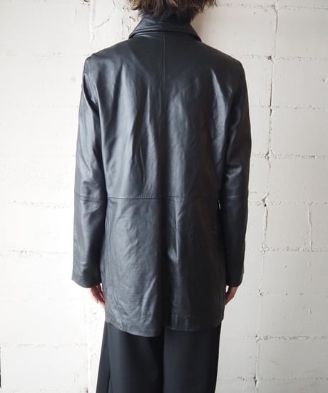 Coverall Leather Jacket BK
