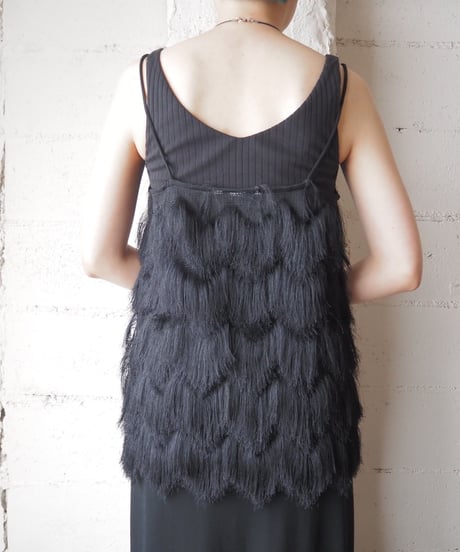 Fringe Design Camisole BK