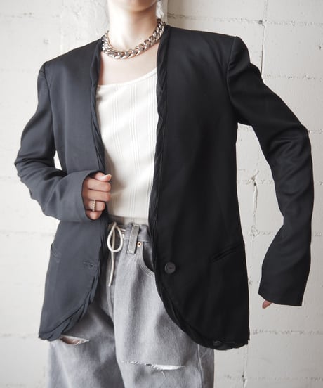 HELMUT LANG Collarless Jacket BK
