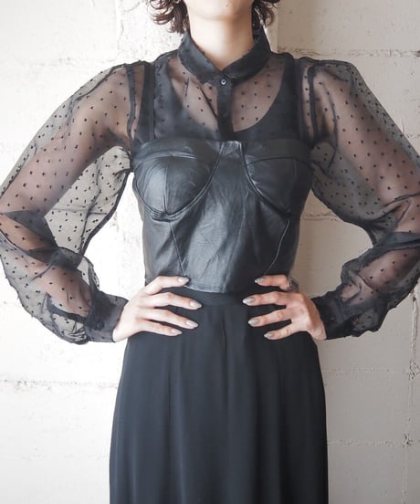 Leather Bustier BK