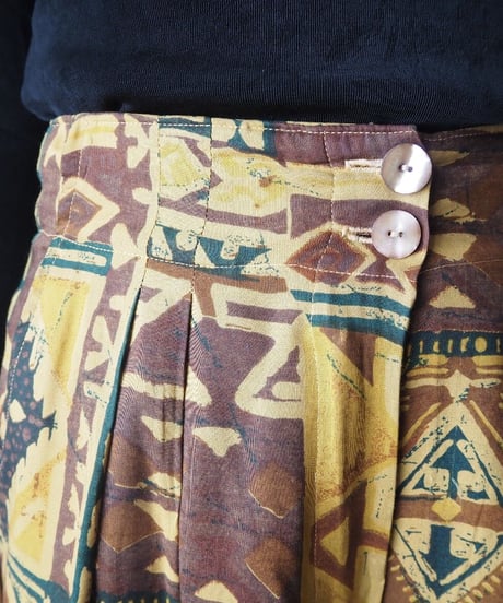 Painted Pattern Wide Pants KABR