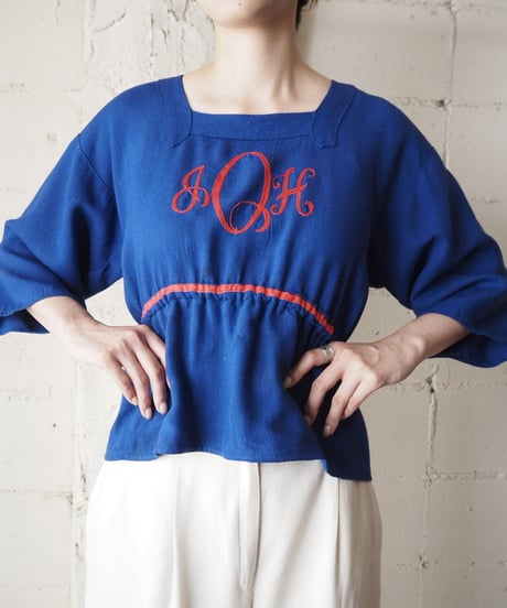 Embroidery Smock Blouse BL
