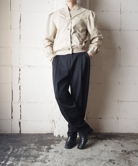 V Collar Design Blouson BE