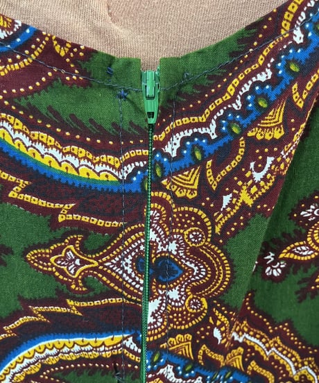 Indian Batik Short Sleeve Dress GRBR