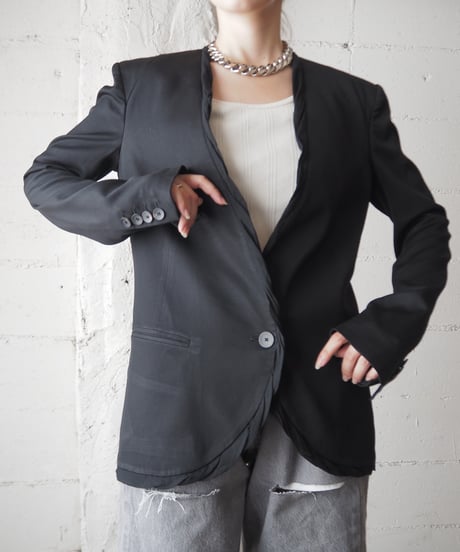 HELMUT LANG Collarless Jacket BK