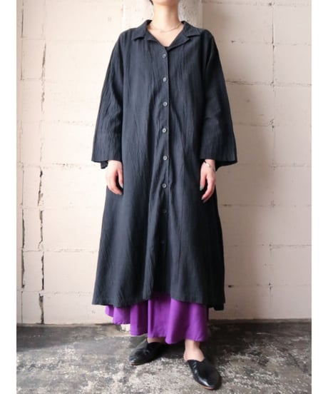 Wide Silhouette Coat Dress BK