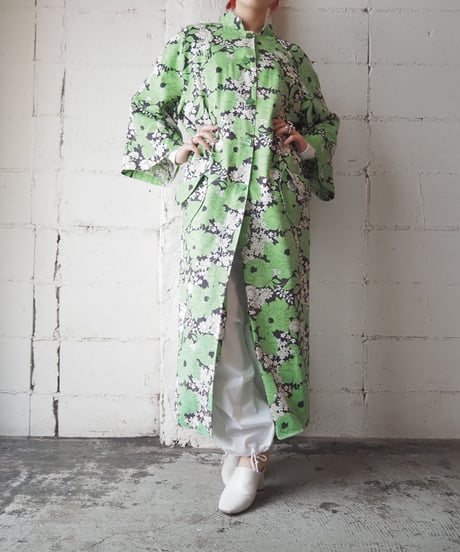 60's-70's Floral Pattern Vintage Coat GNBK
