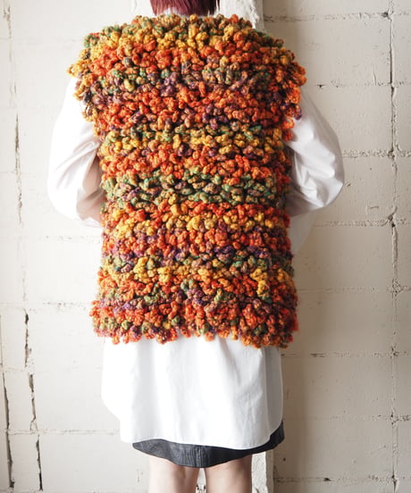 Mix Color 3D Knit Vest ORGN