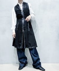 DIESEL Sleeveless Zipup Sheer Dress　BK
