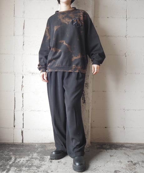 Acne Studios Peace Symbol Bleach Sweat BKBR