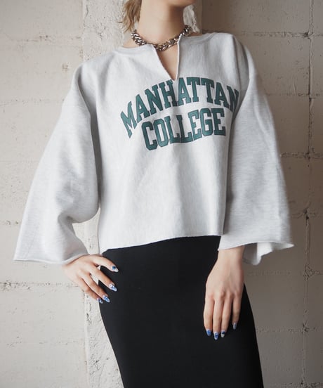 REMAKE Cutoff Sweat LGRGN