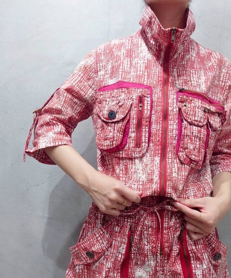 Desigual Many Pockets 3/4 Sleeve Dress RE WH