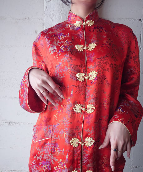 Jacquard Satin China Coat RE