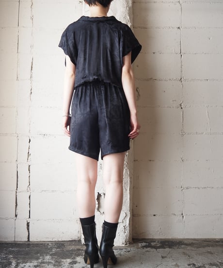 Botanical Pattern Jumpsuit BK