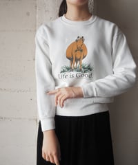 Horse Print Painted Sweat WH