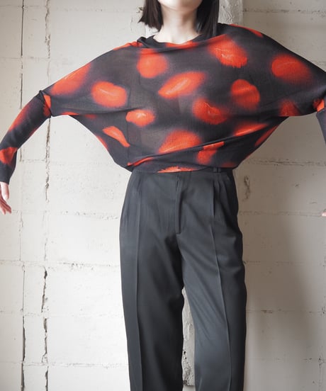 BIMBA Y LOLA Feather Print Knit BKRE