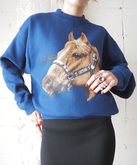 Horse Print Sweat NVBR