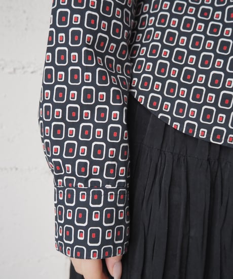 agnes b. Geometric Pattern Shirt BKREWH