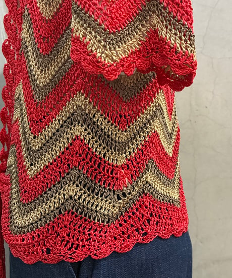 Zigzag Crochet Cardigan REBE