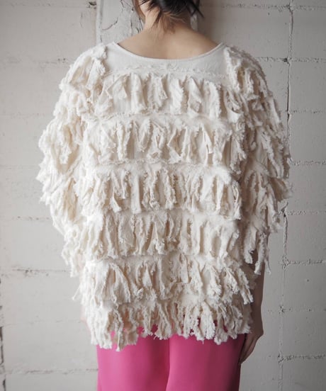 Cotton Fringe Jacket Vest IV