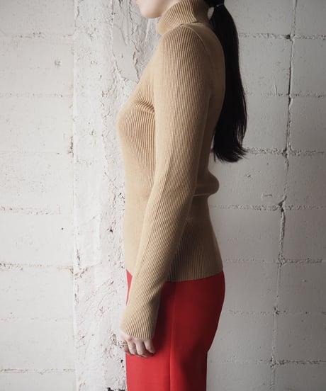 LAUREN Rib Turtle Neck Knit BE