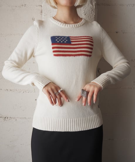 LAUREN Ralph Lauren Stars and Stripes Cotton Sweater IV