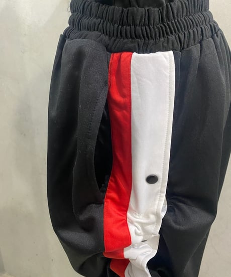 REMAKE Drawstrings Side Snap Track Skirt BK WH RE